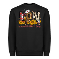 Black lpn licensed practical nurse Heavyweight Sweatshirt - FaDigitalArtStudio