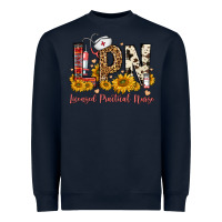 Navy lpn licensed practical nurse Heavyweight Sweatshirt - FaDigitalArtStudio