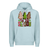 Blue Mist tis the season christmas cakes Premium Hoodie - Jasminsmagicworld