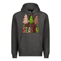 Charcoal Heather tis the season christmas cakes Premium Hoodie - Jasminsmagicworld