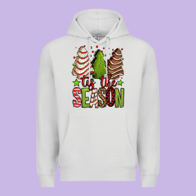Tis The Season Christmas Cakes Premium Hoodie Designed By Jasminsmagicworld