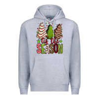 Heather Grey tis the season christmas cakes Premium Hoodie - Jasminsmagicworld