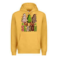 Mustard tis the season christmas cakes Premium Hoodie - Jasminsmagicworld