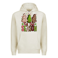 Oatmeal Heather tis the season christmas cakes Premium Hoodie - Jasminsmagicworld