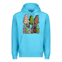 Ocean Blue tis the season christmas cakes Premium Hoodie - Jasminsmagicworld