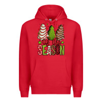 Red tis the season christmas cakes Premium Hoodie - Jasminsmagicworld