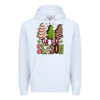 White tis the season christmas cakes Premium Hoodie - Jasminsmagicworld