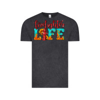 Vintage Black firefighter life Vintage Tee - HRA Design Shop