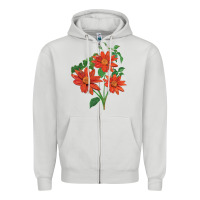 Dove Grey tithonia fiesta del sol sunflower Zipper Hoodie - LillyAllenDesigns