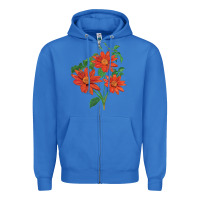 True Royal tithonia fiesta del sol sunflower Zipper Hoodie - LillyAllenDesigns