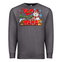 Charcoal Heather i love being a mama Premium Sweatshirt - MaliasSmallBusiness