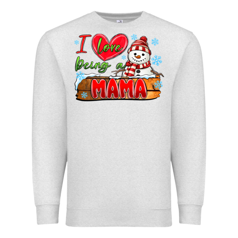 I Love Being A Mama Premium Sweatshirt by MaliasSmallBusiness | Teevron