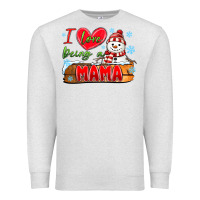 Oatmeal Heather i love being a mama Premium Sweatshirt - MaliasSmallBusiness