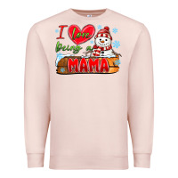 Pale Pink i love being a mama Premium Sweatshirt - MaliasSmallBusiness