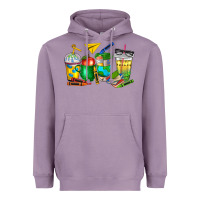 Lavender teacher coffee cups Heavyweight Hoodie - NancyCooperArtShop
