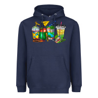 Navy teacher coffee cups Heavyweight Hoodie - NancyCooperArtShop