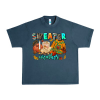 Midnight Navy pumpkın Spıce Urban Heavy Tee - AdoDesignShop