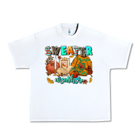 White pumpkın Spıce Urban Heavy Tee - AdoDesignShop