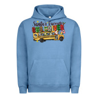Pigment Pebble Blue santas favorite bus driver Urban Hoodie - texasbilliewilder