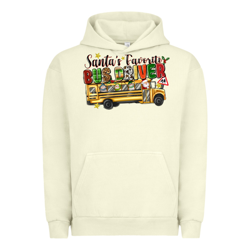 Santas Favorite Bus Driver Urban Hoodie by texasbilliewilder | Teevron