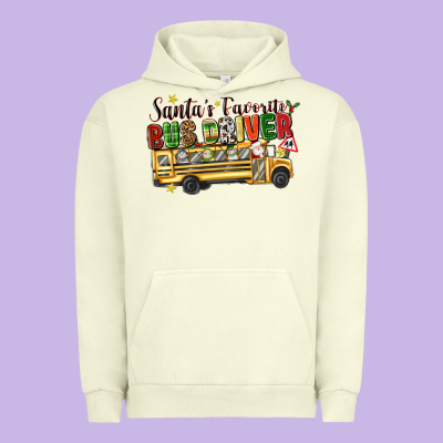 Santas Favorite Bus Driver Urban Hoodie Designed By Texasbilliewilder