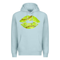 Blue Mist softball lips Premium Hoodie - AdoDesignShop