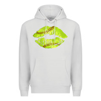 Dove Grey softball lips Premium Hoodie - AdoDesignShop
