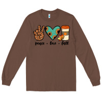 Chestnut peace love fall Long Sleeve Tee - JahusDesignShop