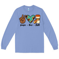 Colony Blue peace love fall Long Sleeve Tee - JahusDesignShop