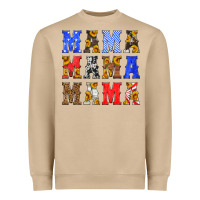 Mama American Flag 4th Of July Heavyweight Sweatshirt | Teevron