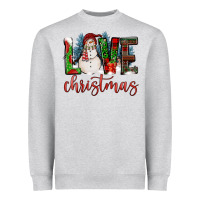 Heather Grey love christmas Heavyweight Sweatshirt - FaDigitalArtStudio