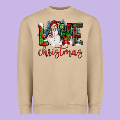 Love Christmas Heavyweight Sweatshirt Designed By Fadigitalartstudio