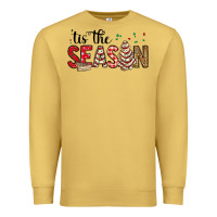Antique Gold tis the season christmas debbie cake Premium Sweatshirt - MaliasSmallBusiness