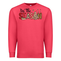 Cardinal tis the season christmas debbie cake Premium Sweatshirt - MaliasSmallBusiness