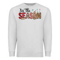 Dove Grey tis the season christmas debbie cake Premium Sweatshirt - MaliasSmallBusiness