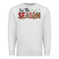 Oatmeal Heather tis the season christmas debbie cake Premium Sweatshirt - MaliasSmallBusiness