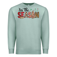 Seafoam tis the season christmas debbie cake Premium Sweatshirt - MaliasSmallBusiness