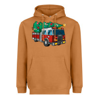 Meerkat christmas fire truck Heavyweight Hoodie - MaliasSmallBusiness