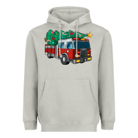 Moon Dust christmas fire truck Heavyweight Hoodie - MaliasSmallBusiness