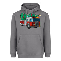 Storm christmas fire truck Heavyweight Hoodie - MaliasSmallBusiness