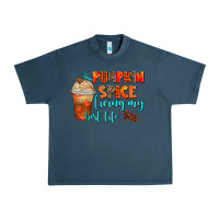 Midnight Navy pumpkin spice living my best life Urban Heavy Tee - AdoDesignShop