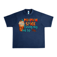 Navy pumpkin spice living my best life Urban Heavy Tee - AdoDesignShop