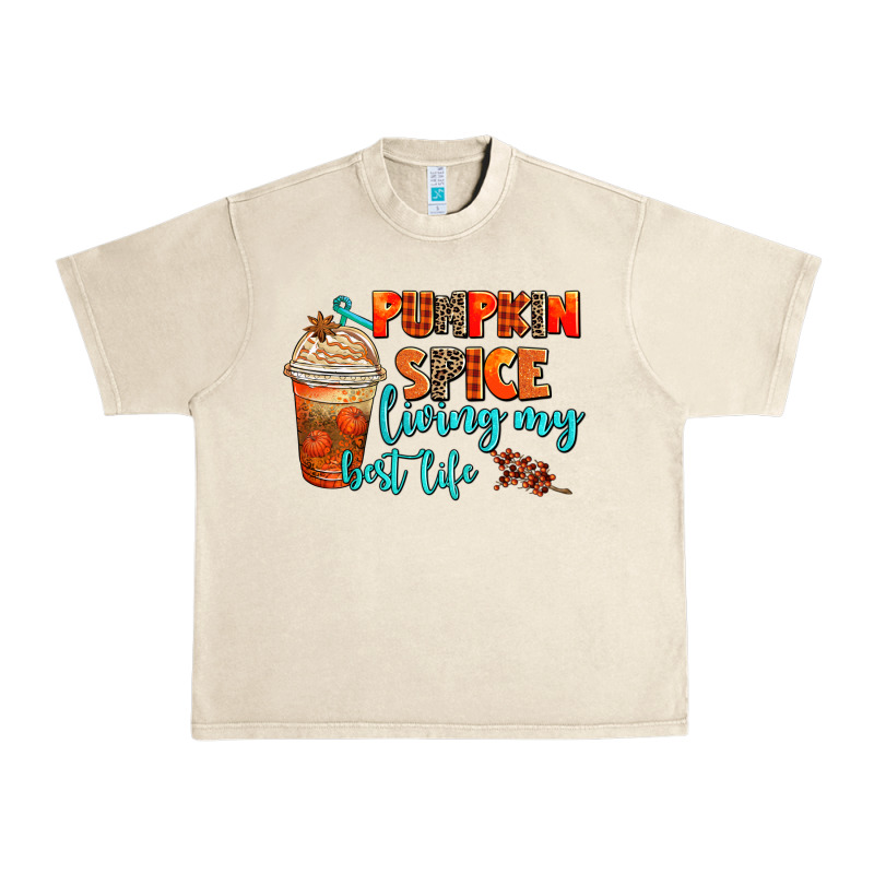 Pumpkin Spice Living My Best Life Urban Heavy Tee by AdoDesignShop | Teevron