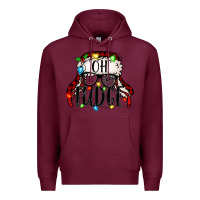 Burgundy oh fudge Christmas story Premium Hoodie - Jasminsmagicworld