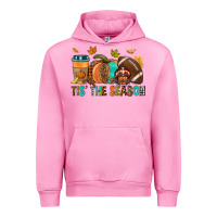 Fuchsia Pink Tis' the season Fall Urban Hoodie - NancyCooperArtShop