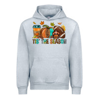 Heather Grey Tis' the season Fall Urban Hoodie - NancyCooperArtShop