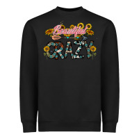 Black beautiful crazy Heavyweight Sweatshirt - CowhideDigitalArt