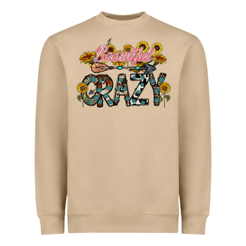Beautiful Crazy Heavyweight Sweatshirt by CowhideDigitalArt | Teevron
