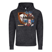 Vintage Black livin' that baseball mom life Vintage Hoodie - Zillion Design Studio