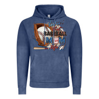 Vintage Denim livin' that baseball mom life Vintage Hoodie - Zillion Design Studio